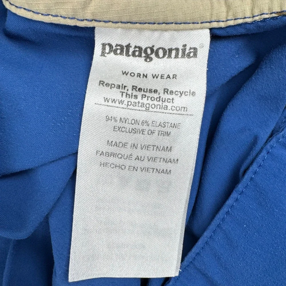 Patagonia Board Shorts Mens 32 Blue Wavefarer Quick Dry Stretch Luxury